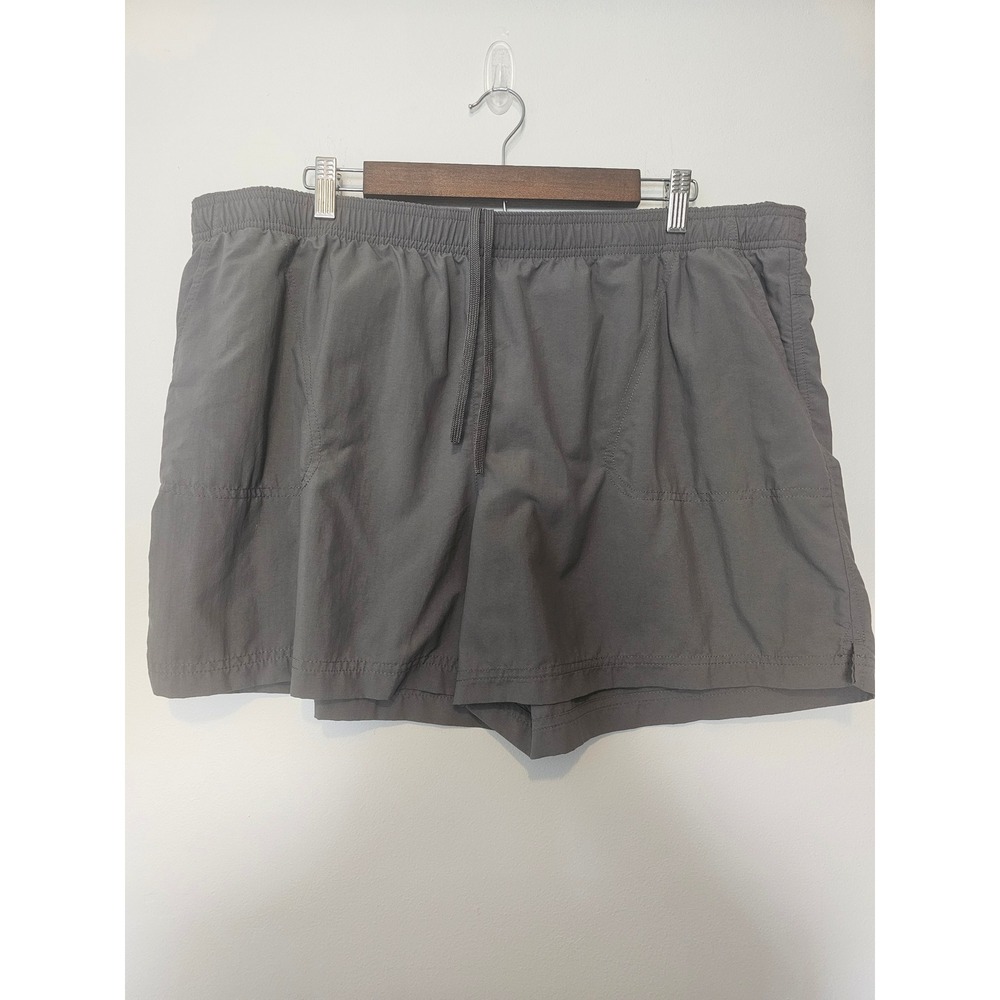 [Gorpcore] Columbia Sandy River Shorts Womens XXL Gray Nylon Hiking Outdoor 5"